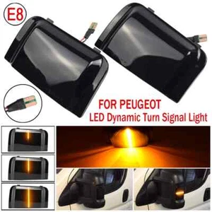 Side Mirror LED Turn Signal Light Sequential For Peugeot Boxer Citroen Jumper . - Foto 1 di 9