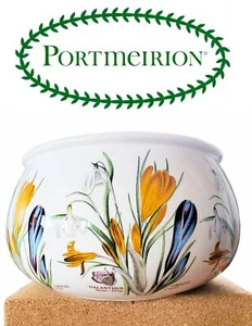 Vintage 1972 Portmeirion Botanic Garden Large Bowl SNOWDROP and CROCUS - Picture 1 of 6