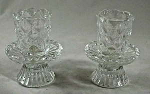 PartyLite Votivkerzenhalter gesteppt Kristall Paar P9246 - Bild 1 von 7