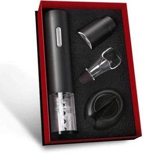 Set regalo vino - Aprivino alimentato a batteria, taglierina e tappo vino sottovuoto - Foto 1 di 5