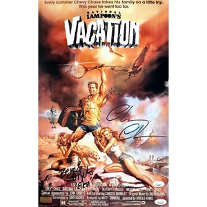 Chevy Chase / Beverly D'Angelo Autographed 11x17 Vacation Movie Poster JSA COA - Picture 1 of 8