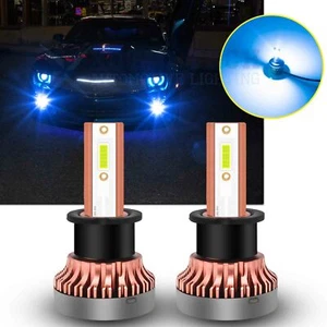 2X H3 8000K Super Bright Ice Blue 60W High Power LED Fog Light Driving Bulbs DRL - Picture 1 of 12