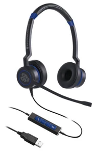 Armor 99 USB-A & USB-C Microsoft Teams Wired Headset - Double Ear - Picture 1 of 3