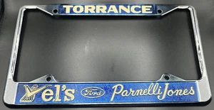 NOS ORIGINAL Vel's Parnelli Jones Ford license plate frame Shelby Boss Bronco - Picture 1 of 7