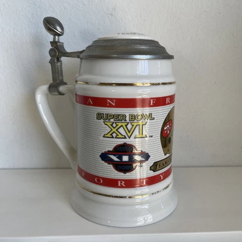 SAN FRANCISCO 49ER'S NFL FOOTBALL SUPER BOWL CHAMPIONS MUG STEIN LMITED ED Cover