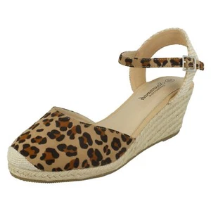 Ladies Savannah Mid Rope Wedge Espadrilles: F2R274 - Picture 1 of 9