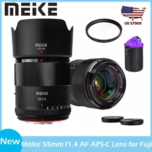 Meike 55mm F1.4 Auto Focus STM APS-C Lens for Fujifilm X-Mount Cameras X-T5 - Picture 1 of 7