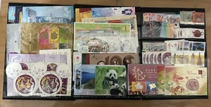 Hong Kong 2024 Whole Year of Dragon Full Stamps + Gold 年票 Oympic Gold + STICKER - Picture 1 of 3