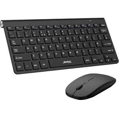 SLIM Bluetooth Keyboard And Mouse Set Wireless For PC Laptop Tablet Mac UK - Image 1 of 4