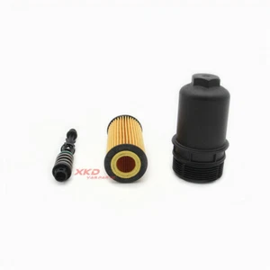 Oil Filter Housing Cap & Piece & Oil Filter Fit For VW Jetta Tiguan AUDI A4 A6 - Picture 1 of 11