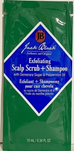 Jack Black Exfoliating Scalp Scrub + Shampoo .34oz Sample Packet - Picture 1 of 1