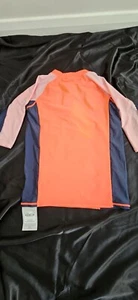 Coral colour rash vest by TU BNWT age 12 years NEW Unisex - Picture 1 of 3