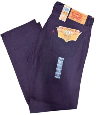 Levis 501 Shrink To Fit Button Fly Jeans Straight Leg Color Berry 005011981 - Image 1 of 3