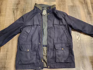 Pacific Trail Mens Medium Weight Field Coat Navy Blue Outside - Size Large - Picture 1 of 5