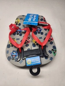 Toddler Boys Flip Flops Monster Trucks Size L (9/10) ~FREE SHIPPING~ - Picture 1 of 2
