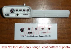 1970 DODGE CHALLENGER or PLYMOUTH AAR CUDA GAUGES for 1/24 REVELL plastic kits - Picture 1 of 2