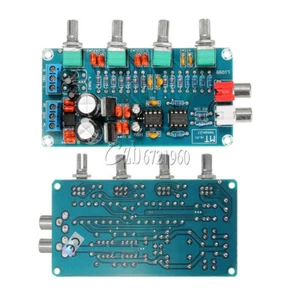 HIFI NE5532 OP-AMP Preamplificatore Amplificatore Volume EQ Controllo Tono Fai da Te Kit Scheda - Foto 1 di 26