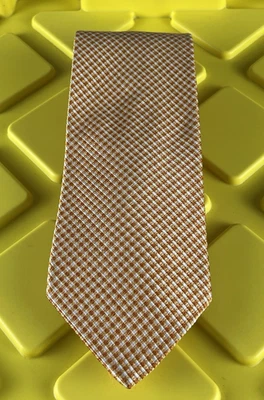 Corbata de cuello Brooks Brothers para hombre color naranja 100 % seda 61,75" L/3 5/8" W Foto 1 de 4