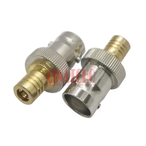 Adaptador coaxial hembra BNC de latón a SMB hembra conector de RF recto - Imagen 1 de 10