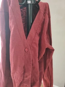 Tranquillo Strickjacke Jacke Bolero Größe L Bordeaux Lagenlook - Bild 1 von 5