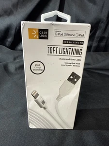 Case Logic 10ft Lightning Charge And Sync Cable - MFi certified  - Picture 1 of 3