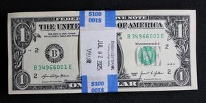 2021💵CRISP UNC Consecutive $1 NY FED Notes💵 🌟Local Bank🌟Lot of 10 (25-103) - Picture 1 of 4