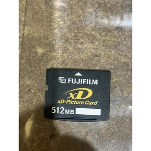 Lot of 2 Fujifilm DPC-256, DPC-512 xD Picture Memory Card Black (512MB/256MB) - Picture 1 of 7