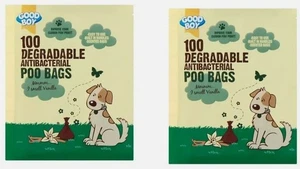 Good Boy Antibacterial Degradable Poo Bags With VANILLA SCENT 2 x 100 per - Picture 1 of 2