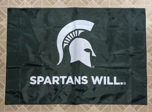 Michigan State Spartans Will Flag 3 X 5 Feet NCAA Football Basketball (2 Sided) - Picture 1 of 3