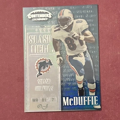 1999 Playoff Contenders SSD #91 O.J. McDuffie - Miami Dolphins - Image 1 of 2