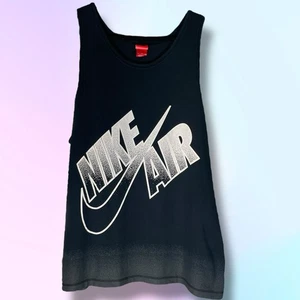 Nike Air schwarz grau & weiß Stipple Design Herren Größe 3XL ärmelloses Tanktop - Bild 1 von 7