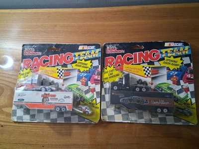 Carreras Campeones 1991 Alan Kulwicki y Davey Allison Race Team Haul and Car Foto 1 de 4
