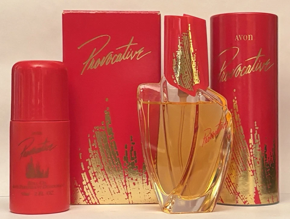 Одеколон-спрей Avon Provocative с парфюмированным тальком для тела + роликовый дезодорант - Изображение 1 из 1