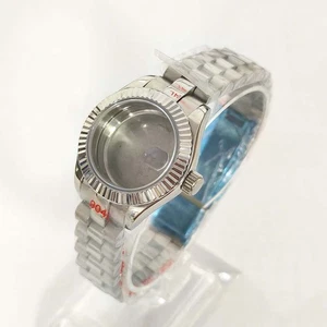 Correa de reloj de acero inoxidable de 28 mm con cristal de zafiro para movimiento NH05 - Imagen 1 de 5