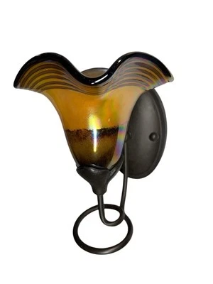 Aplique de pared de vidrio salamandra Quoizel Foto 1 de 4