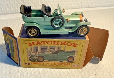 Modelos Matchbox de antaño Y-15 1907 Rolls Royce con caja tipo D2 Foto 1 de 4