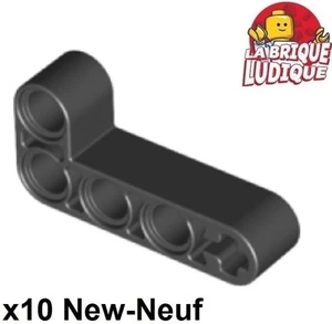 Lego Technic 10X Liftarm 2X4 Forma A L Spessa Nera 32140 NUOVO - Picture 1 of 1