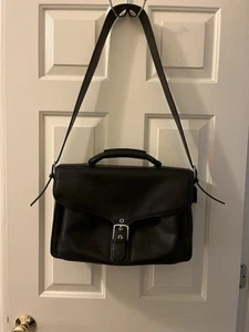 Coach Aktentasche/ Schultertasche Leder schwarz - Bild 1 von 14