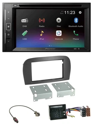 Pioneer Bluetooth MP3 USB 2DIN DAB DVD Autoradio für Mercedes SL-Klasse R230 200 - Bild 1 von 4