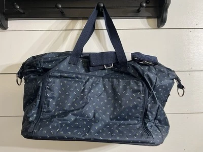 Essentials Carry-All Thirty-One Dot Trio Plastic Lined Hostess Exclusive Blue 31 - Image 1 of 4