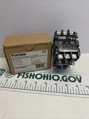 FURNAS 42CF35AG DEFINITE PURPOSE CONTACTOR 3/POLE 208/240 - Image 1 of 4