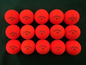 15 CALLAWAY SUPERSOFT ORANGE GOLFBÄLLE - MINT/NEAR MINT - OHNE LOGOS - WIE ABGEBILDET - Bild 1 von 2