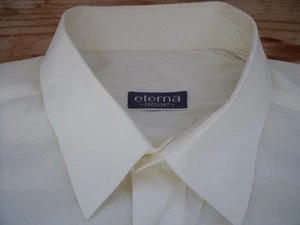 Eterna Excellent Camicia 39 Giallo Chiaro-Crema Uniforme Molto Buona #ED386 - Foto 1 di 1