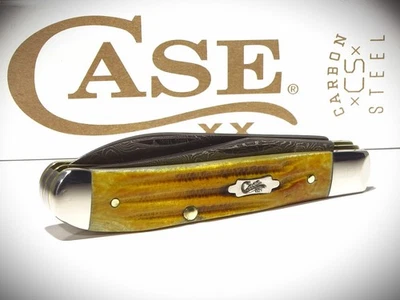 💥 2023 Case XX 6207W DAM ~ Mini Trapper ~ Damacus ~ Goldenrod ~ NEW in Box ~ - Image 1 of 4