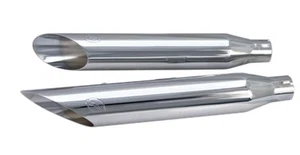S&S Performance Chrome Slip On Slash Side Mufflers 14-17 Sportster  - Picture 1 of 6