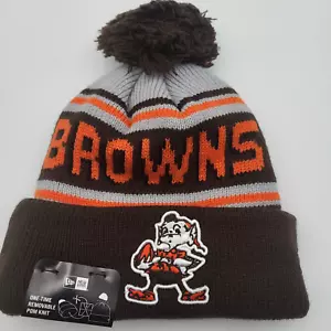 Cleveland Browns Brownie The Elf New Era Adult Knit Pom Stocking Hat Beanie OSFM - Picture 1 of 6