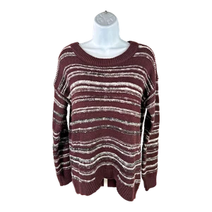 Calvin Klein Women’s Burgundy Knit Long Sleeve Sweater - S - Picture 1 of 4