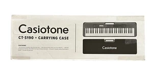 Teclado portátil Casio CT-S190 61 teclas con estuche de transporte - negro - Imagen 1 de 4