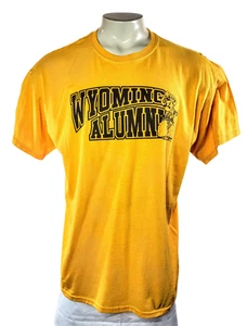 Vintage Jerzees Wyoming Alumni T-Shirt – Gold – Size XL - Picture 1 of 3