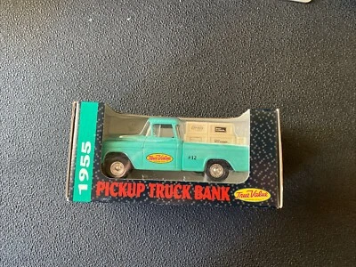 Vintage 1993 Ertl True Value Hardware 1:25 Die Cast 1955 Chevy Pickup Truck Bank - Image 1 of 4